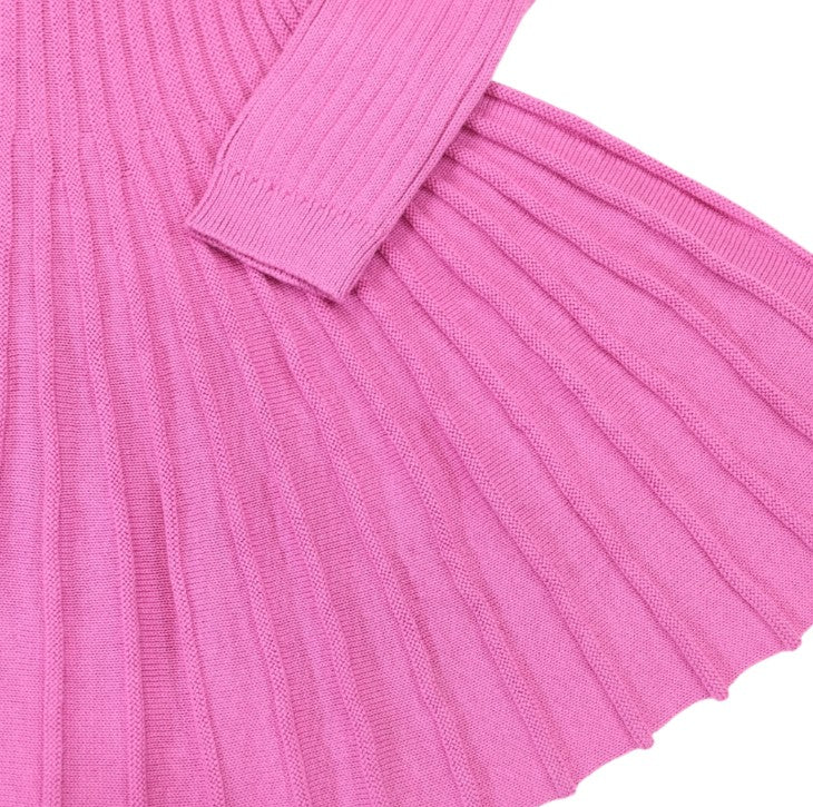 "Korango" - Swing Knit Dress - Hot Pink