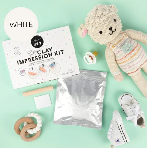 "Baby Ink" - Soft Clay Impression Kit - White