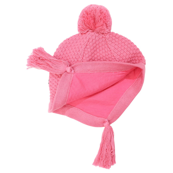 "Korango" - Textured Knit Beanie (Hot Pink)