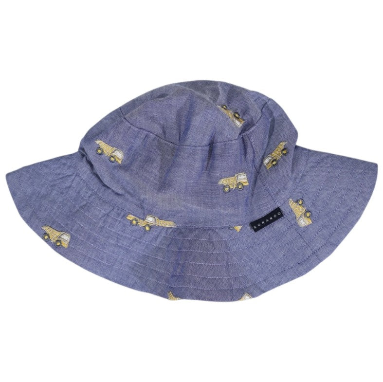 "Korango" - Embroidered Truck Sunhat - Dark Blue