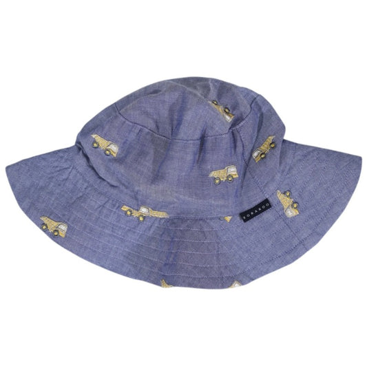 "Korango" - Embroidered Truck Sunhat - Dark Blue