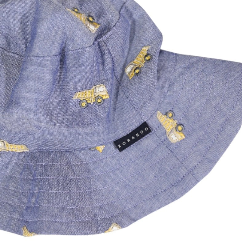 "Korango" - Embroidered Truck Sunhat - Dark Blue