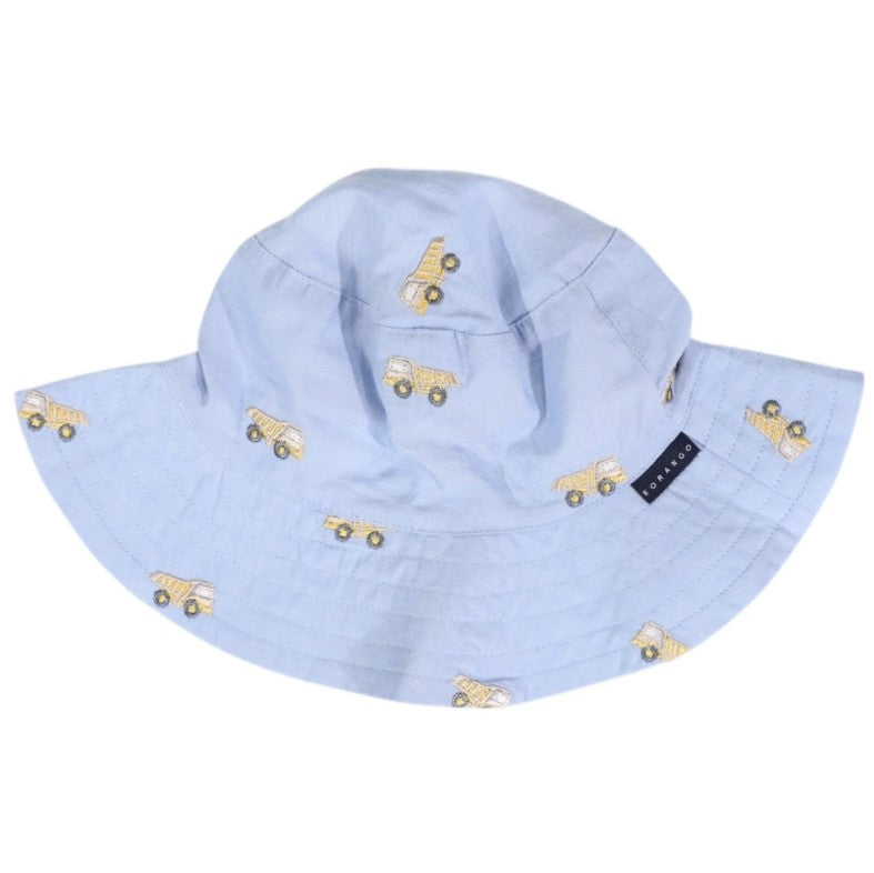"Korango" - Embroidered Truck Sunhat - Light Blue