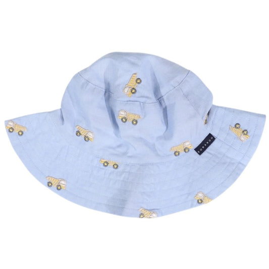 "Korango" - Embroidered Truck Sunhat - Light Blue