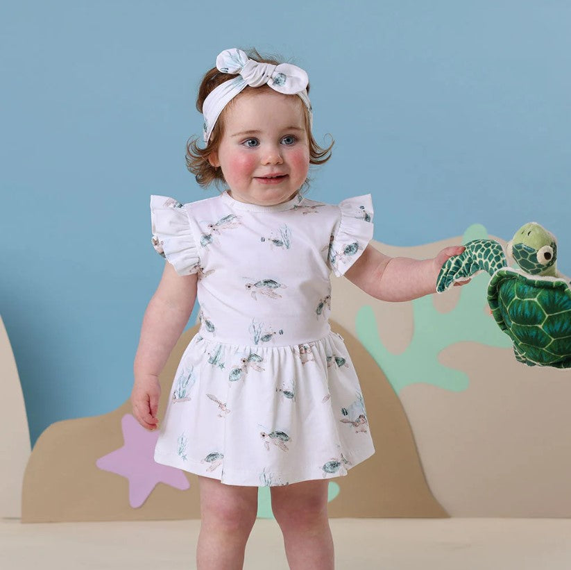 "Snuggle Hunny" - Dress - Turtle