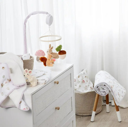 "The Living Textiles Company" - Musical Mobile Set - Whimsical Wonderland