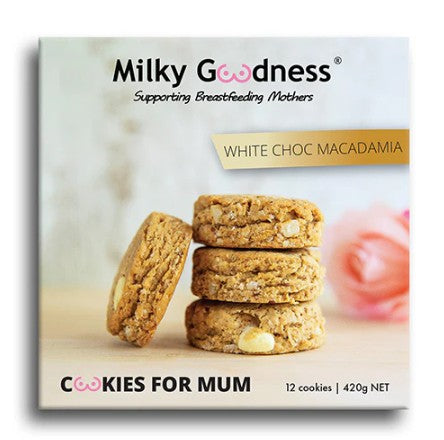 "Milky Goodness" - Lactation Cookies - White Choc Chip & Macadamia