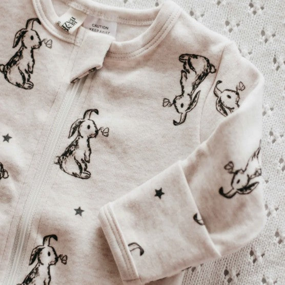 "Easter 2026" - B&H Zipsuit - Oatmeal Bunny