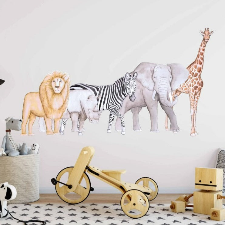 "Polka Prints" - African Animals Wall Decal