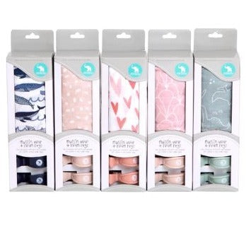 "All4Ella" - Muslin Wrap & 2 Pram Peg Set