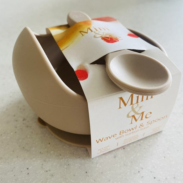 "Mini & Me" - Silicone Wave Bowl & Spoon Set
