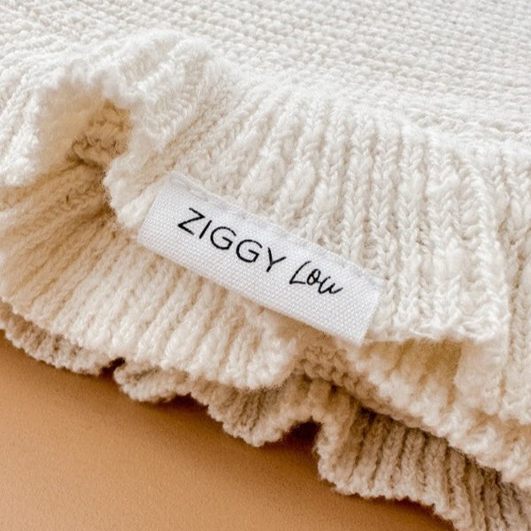 "Ziggy Lou" - Blanket - Coconut Frill