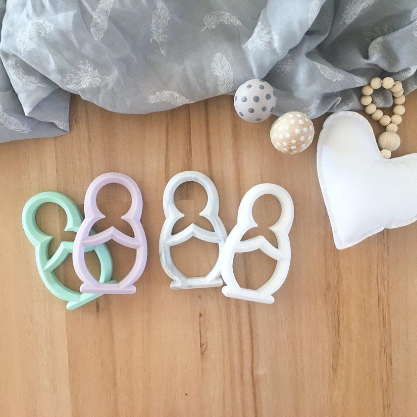 "One.Chew.Three" - Silicone Teethers