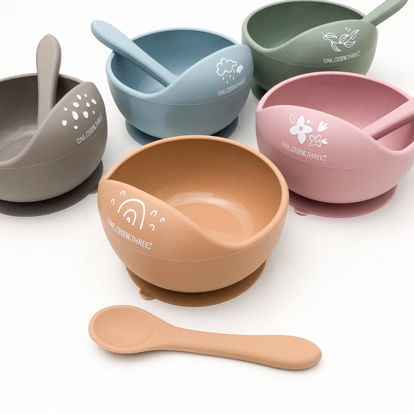 "Elements Silicone Scoop Bowl & Spoon Set"