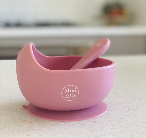 "Mini & Me" - Silicone Wave Bowl & Spoon Set