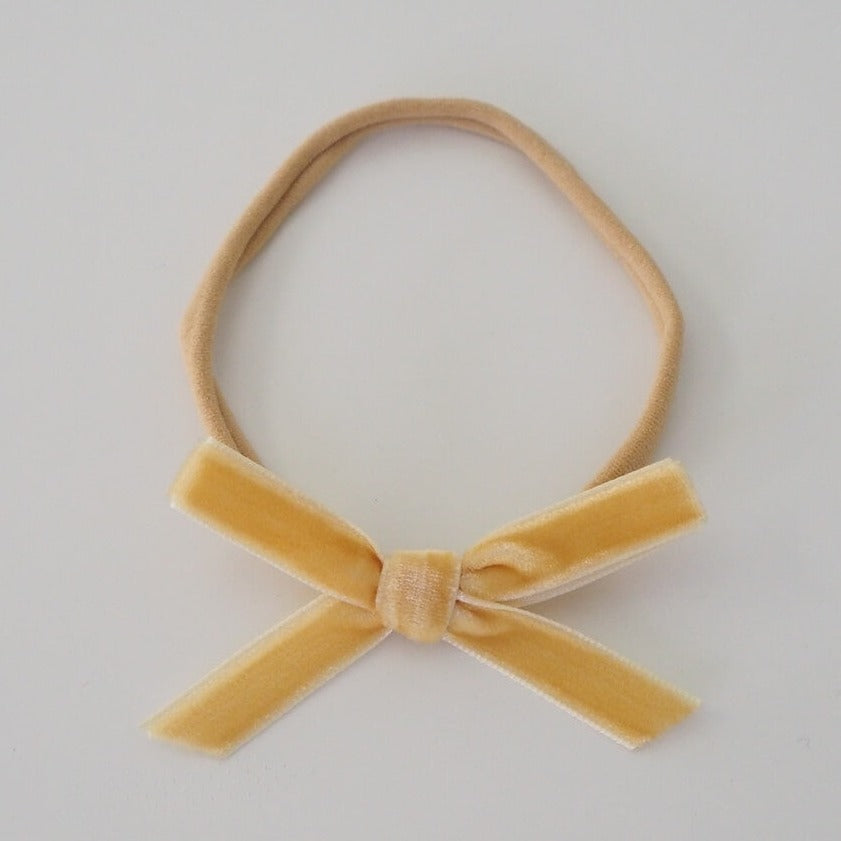 "Snuggle Hunny" - Petite Velvet Bows