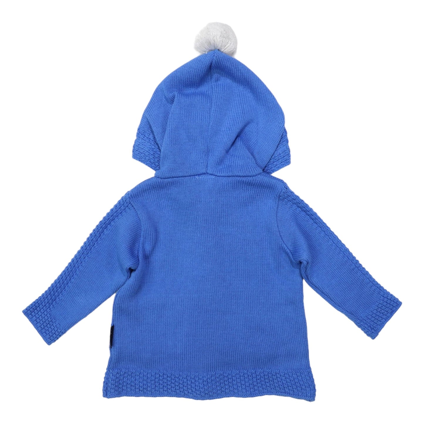 "Korango" - Hood Lined Knit Jacket (Victoria Blue)