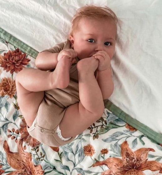 "Pop Ya Tot” - Reversible Cot Quilts