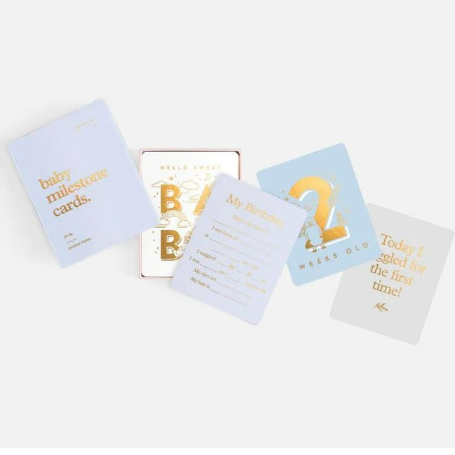 "Fox & Fallow" - Milestone Cards - Powder Blue
