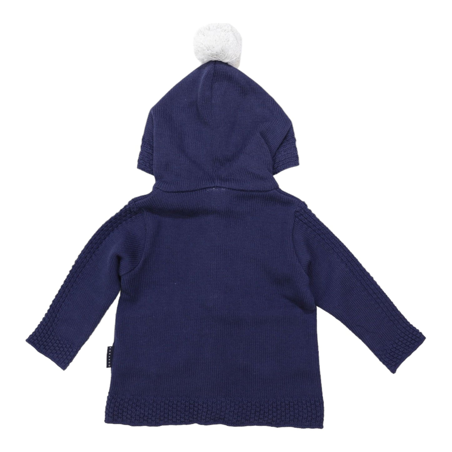 "Korango" - Hood Lined Knit Jacket (Navy)