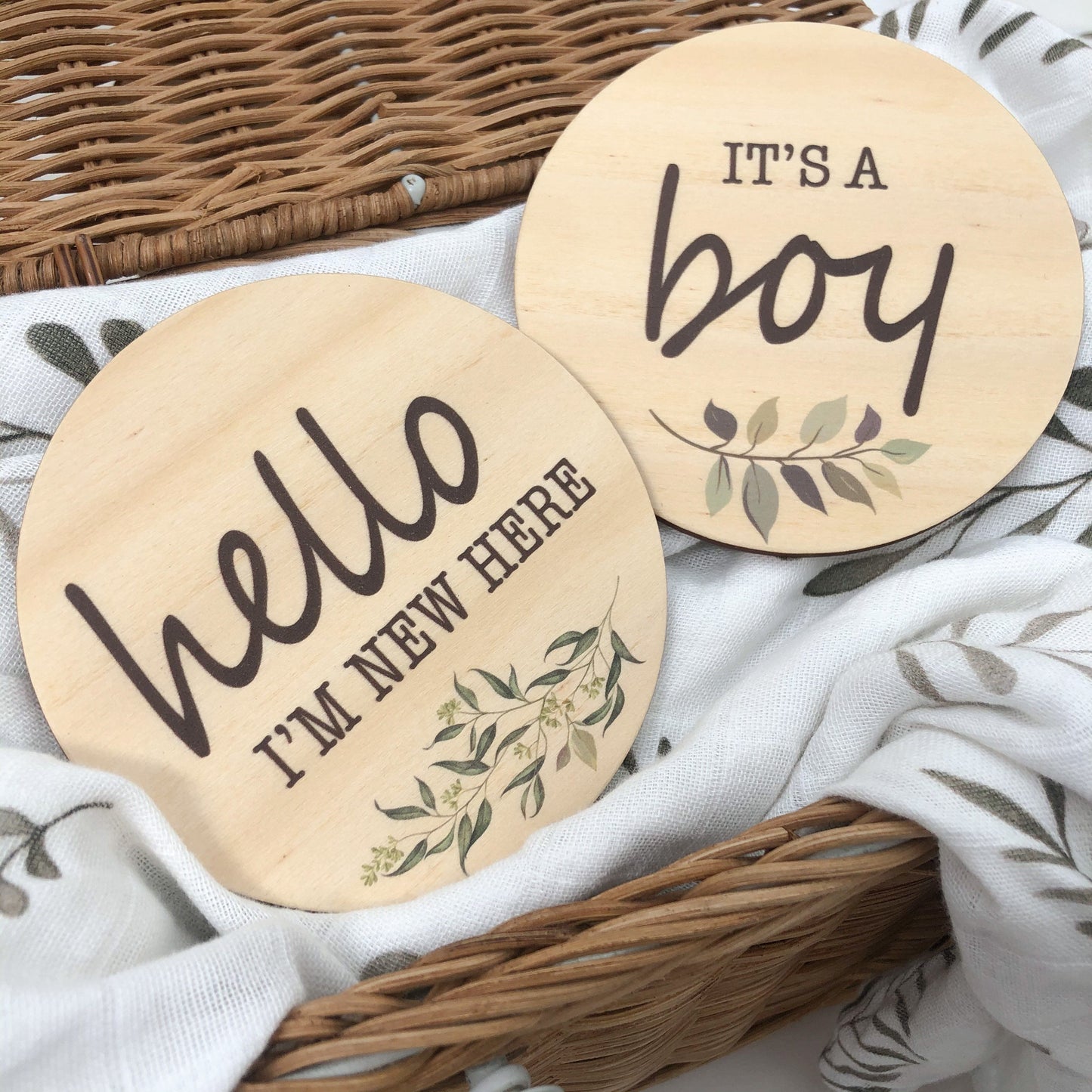 "One.Chew.Three" - Announcement Plaques (Small) - Colour Prints