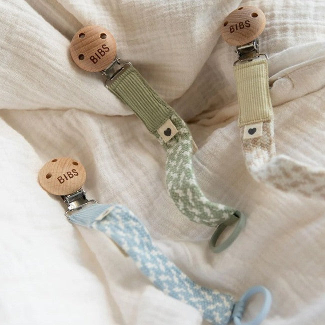 "BIBS" - Pacifier Braids - Dummy Clips