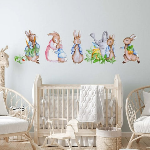 "Polka Prints" - Peter Rabbit Wall Decals