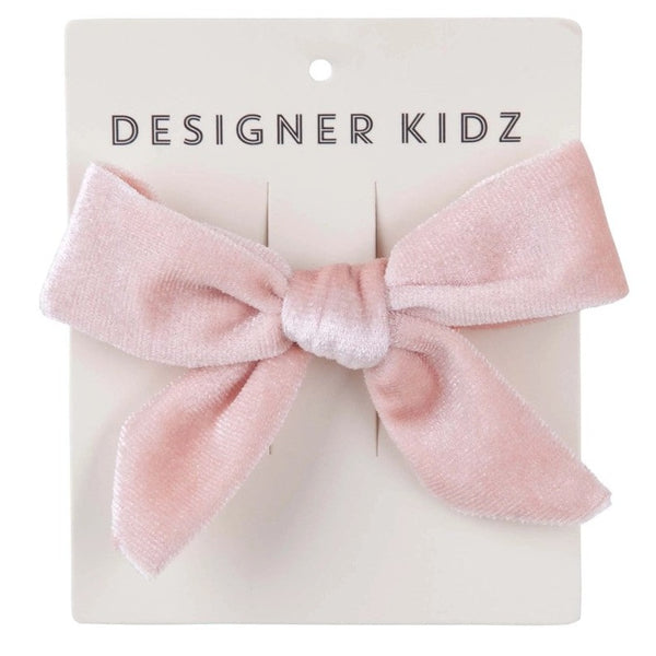 "Designer Kidz" - Velvet Bow Hair Clips