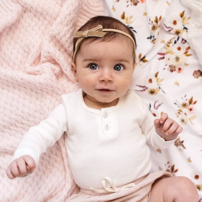 "Snuggle Hunny" - Petite Velvet Bows