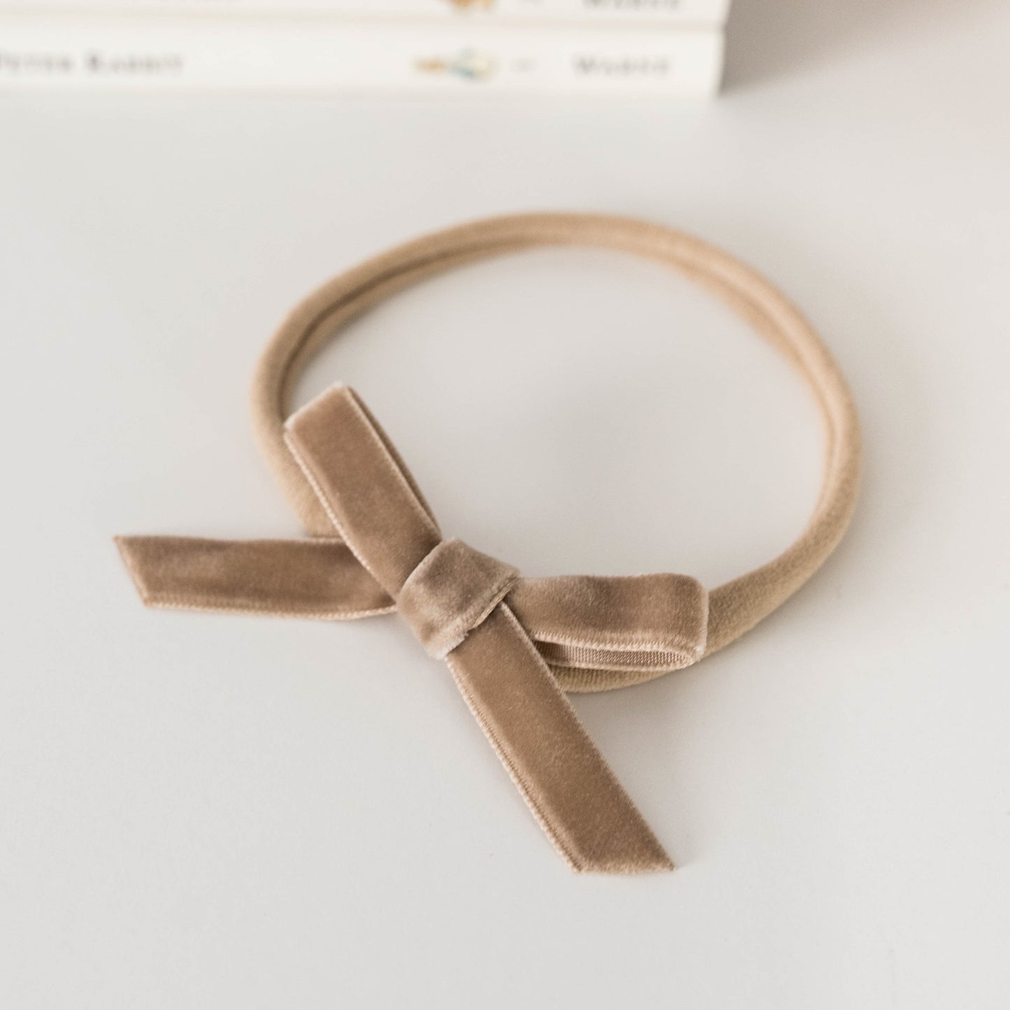 "Snuggle Hunny" - Petite Velvet Bows