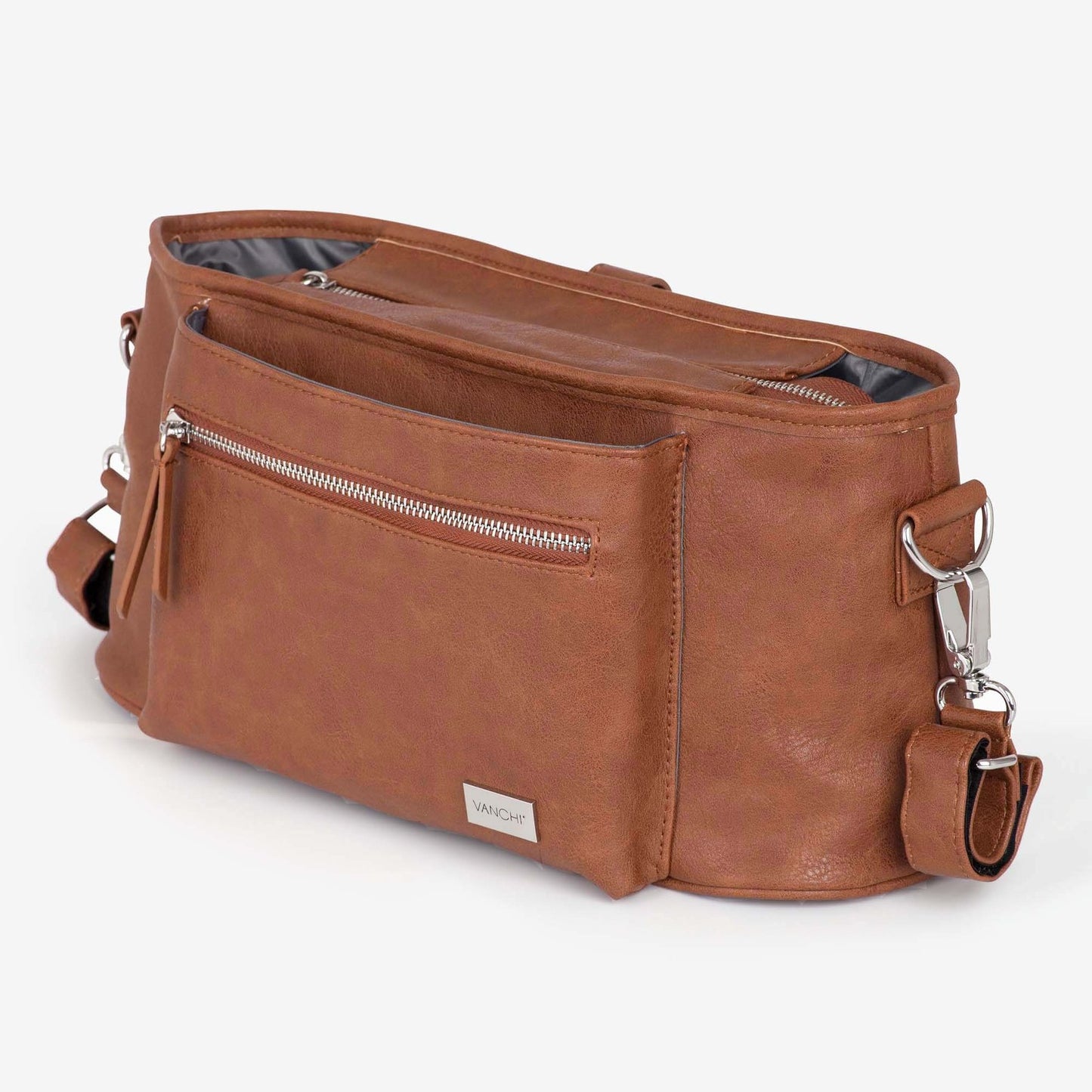 "VANCHI" - Pram Caddy -  Pebbled Tan
