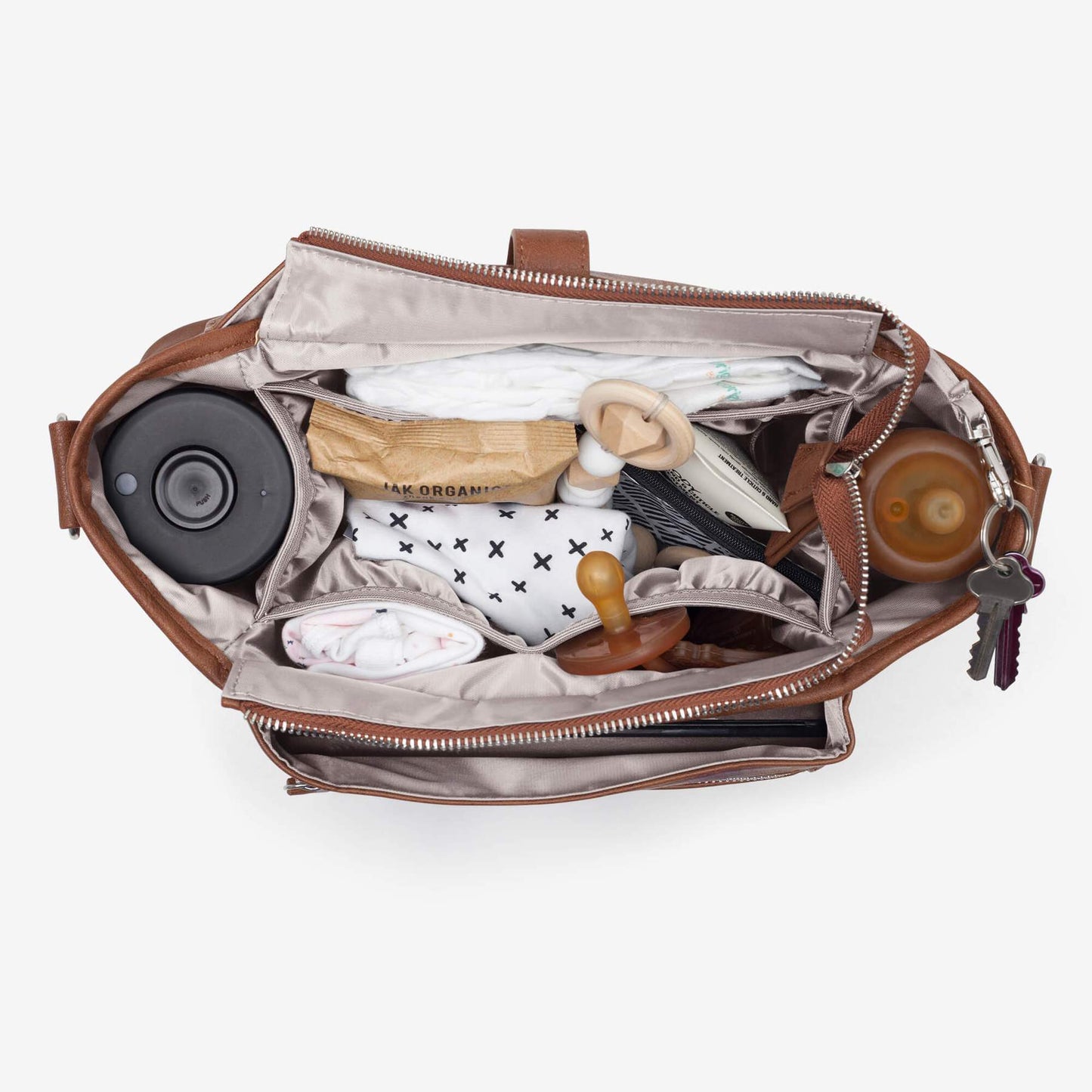 "VANCHI" - Pram Caddy -  Pebbled Tan