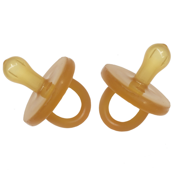 "Natural Rubber Soother" - Round Shaped - Twin Pack