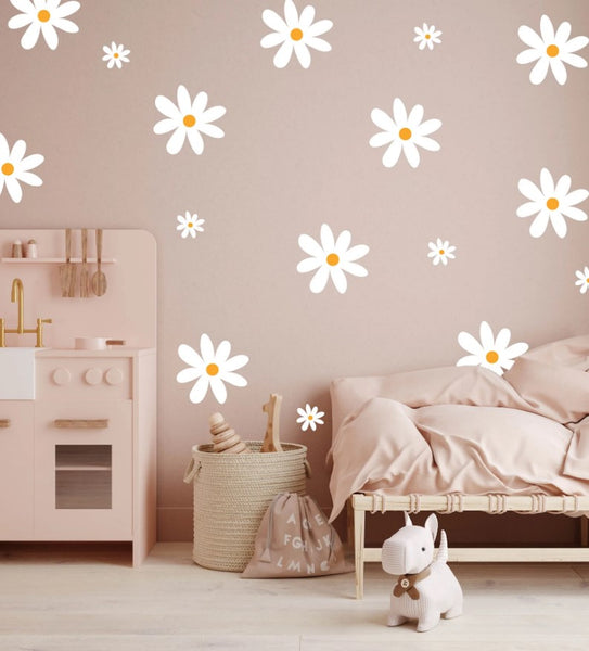 "Polka Prints" - Simple Daisy's Wall Decal
