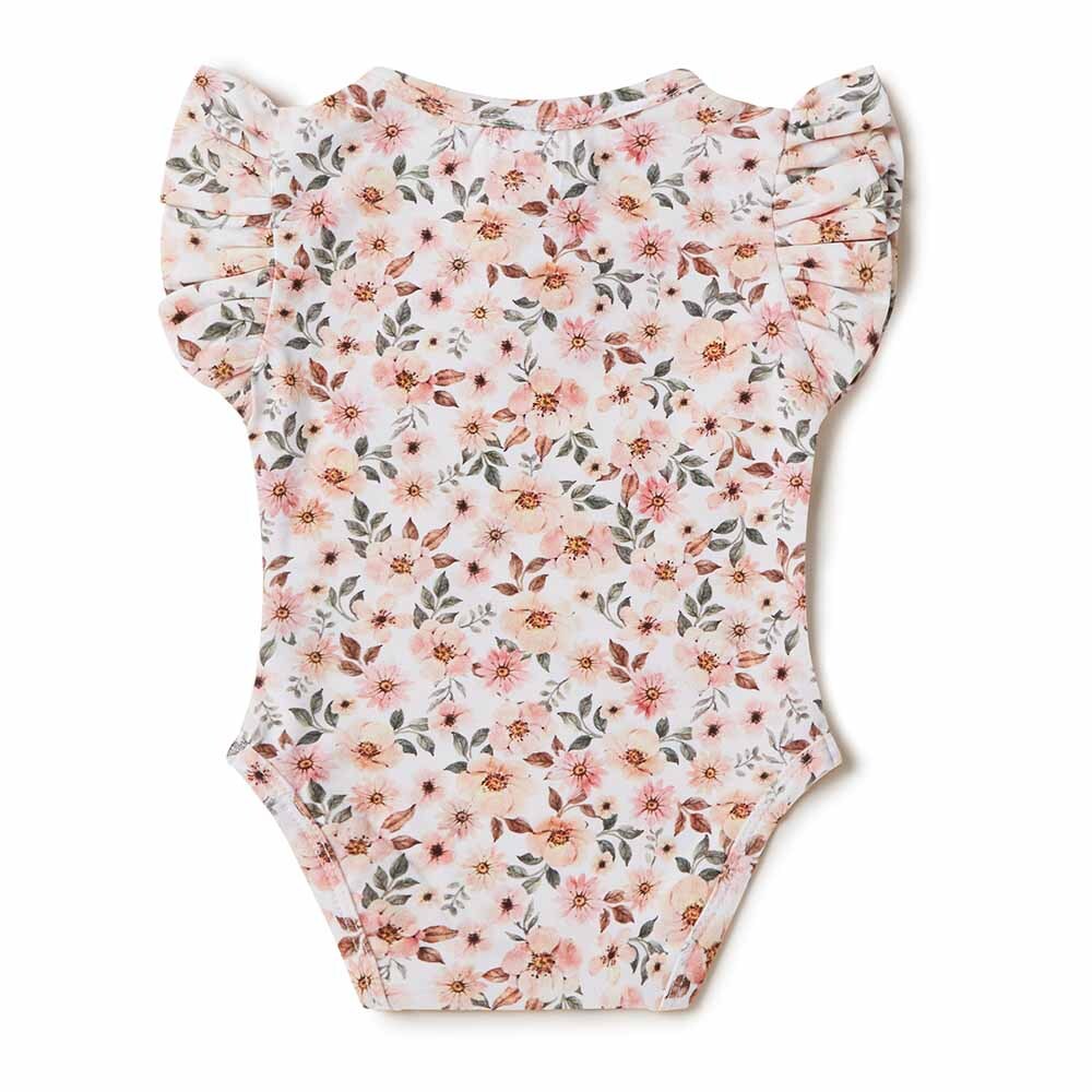 "Snuggle Hunny Kids" - Short Sleeve Bodysuit - Spring Floral