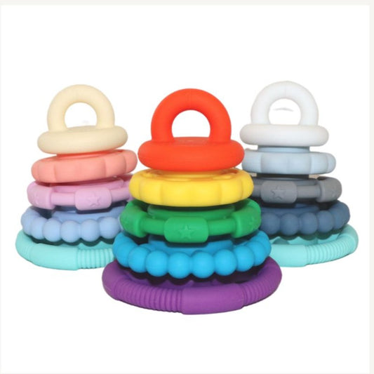 "Jellystone Designs" - Rainbow Stacker & Teething Toy