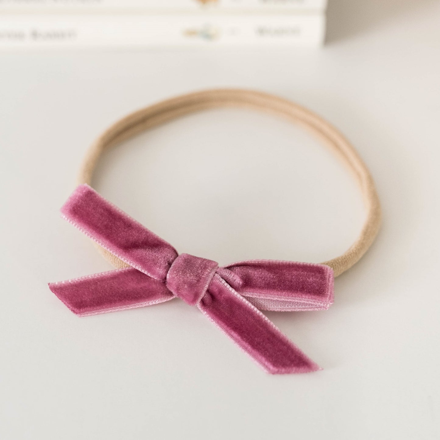 "Snuggle Hunny" - Petite Velvet Bows