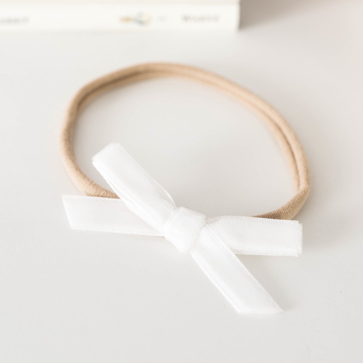 "Snuggle Hunny" - Petite Velvet Bows