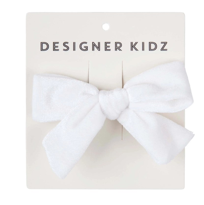 "Designer Kidz" - Velvet Bow Hair Clips
