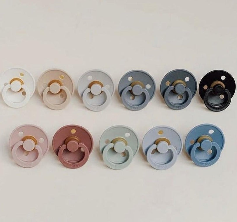 "BIBS" - Colour (Round) Range Pacifiers - Size 1