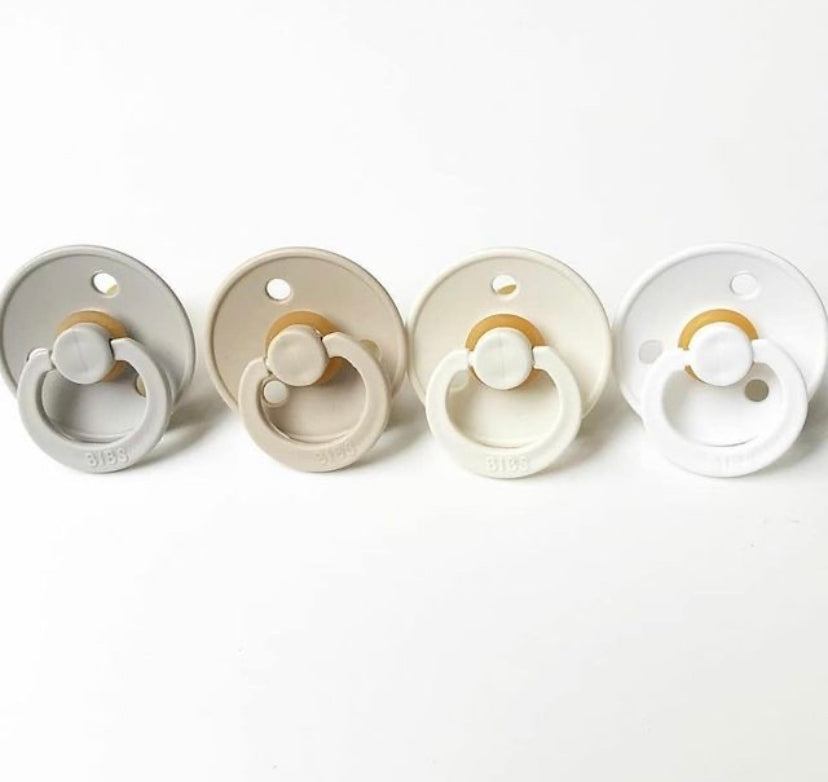 "BIBS" - Colour (Round) Range Pacifiers - Size 2